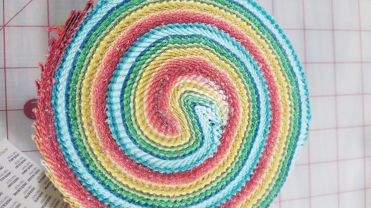 Fairy Frost Crayon Box Jelly Roll by Michael Miller, Roll-0144