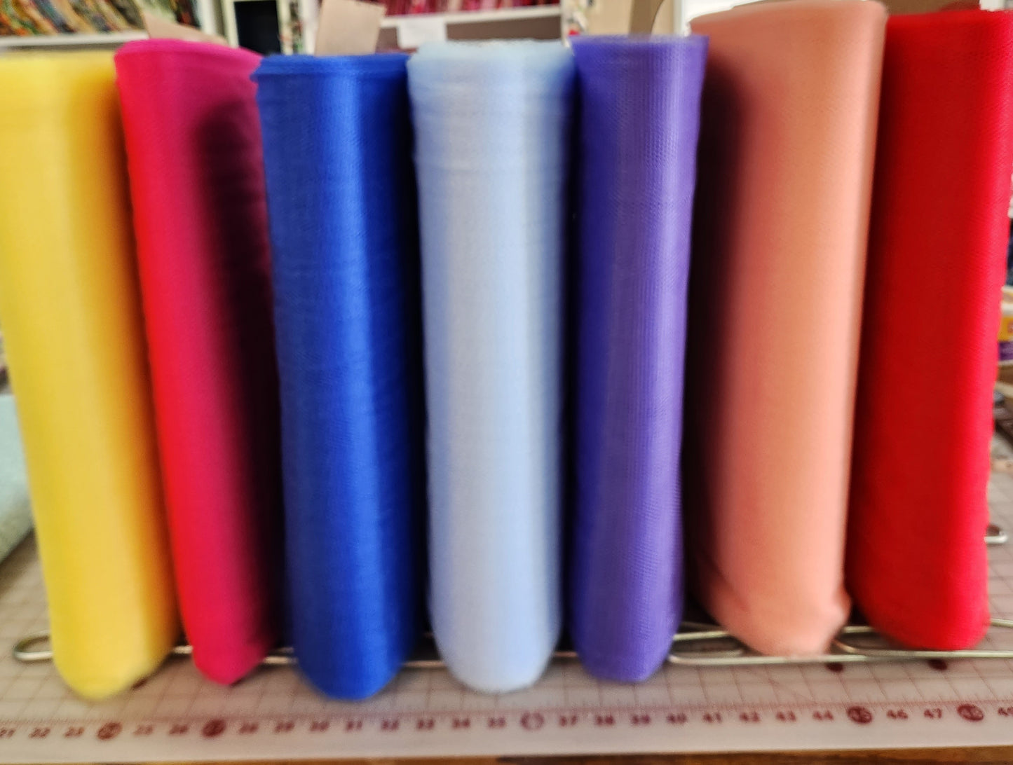 Falk Industries Netting, Pink, Lavender, Lemon, Peach, Red, Royal Blue, Soft Blue
