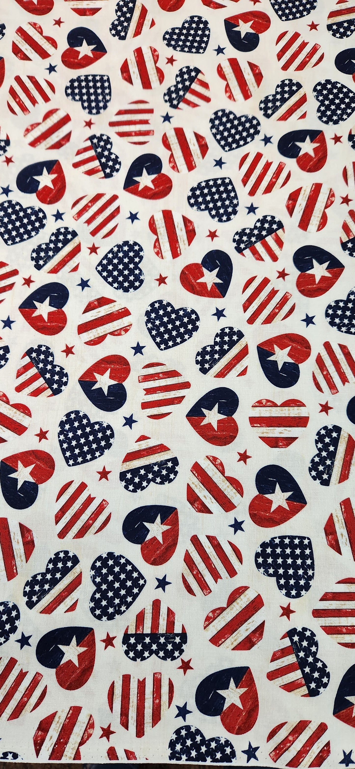 Stars and Stripes Hearts by Timeless Treasures