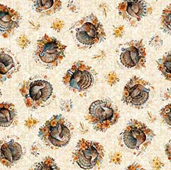 Autumn Spice Turkey Toss -- Cream Background