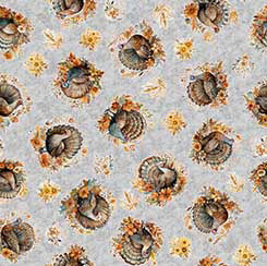 Autumn Spice Turkey Toss -- Gray Background