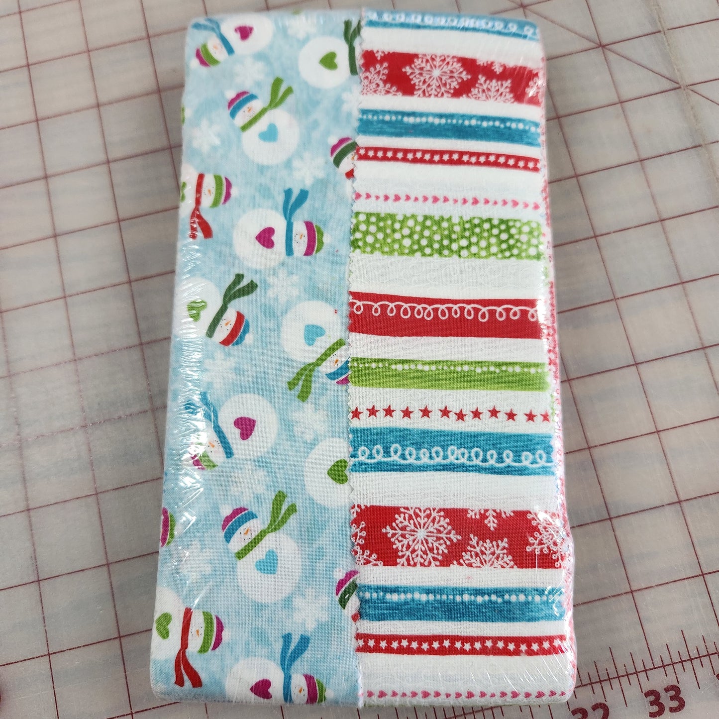 Hearty the Snowman by Cherry Guidry of Cherry Blossoms Quilting Studio for Benartex Strip Pie