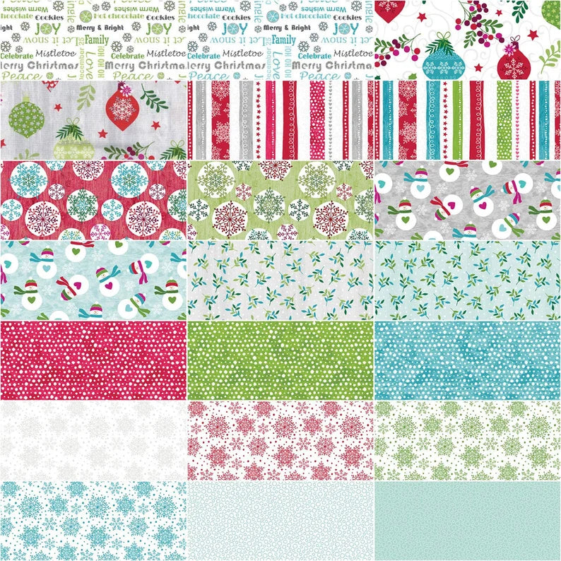 Hearty the Snowman by Cherry Guidry of Cherry Blossoms Quilting Studio for Benartex Strip Pie
