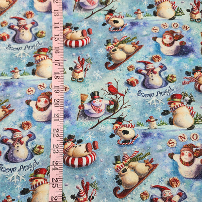 Looking Up Snowmen Glitter Geoff Allen for  Springs Creative 1081-4665