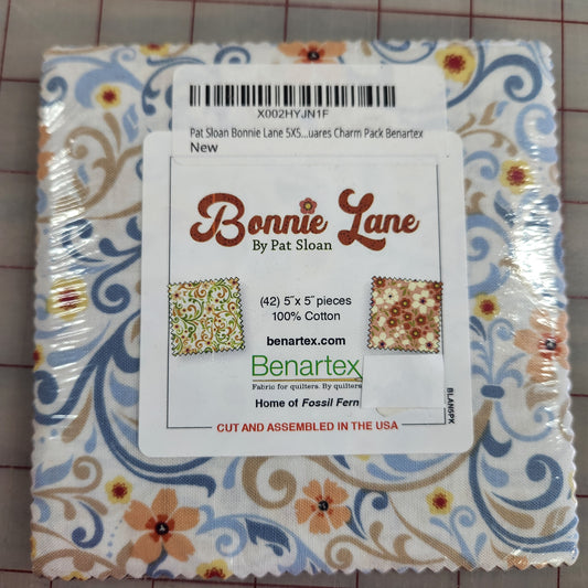 Bonnie Lane Charm Pack By Pat Sloan for Benartex