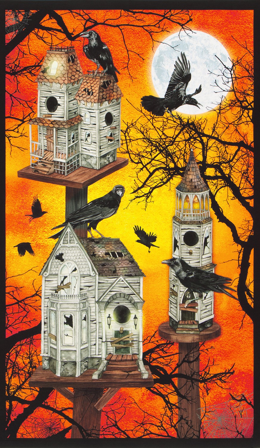 Raven Moon Panel by Robert Kaufman AWHD1848314B