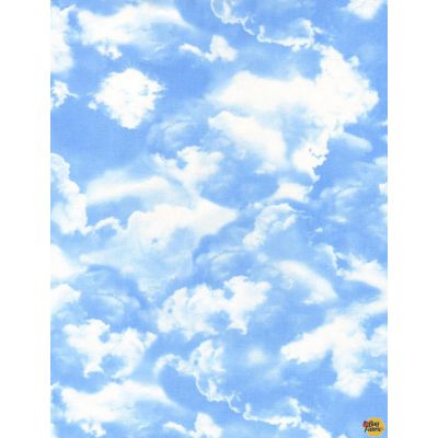 Clouds Timeless Treasures GAIL-C9083 Blue