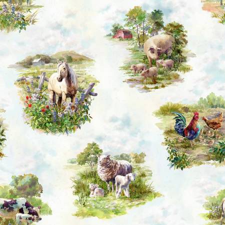 Pasture Homestead Memories Digital Printed