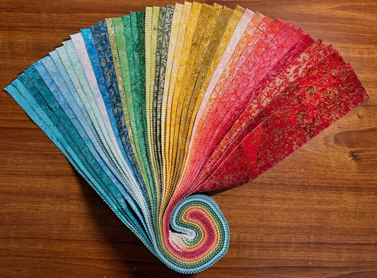 Fairy Frost Crayon Box Jelly Roll by Michael Miller, Roll-0144