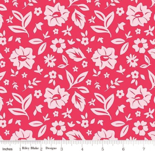 Rhapsody Meadow Red by Sedef Imer for Riley Blake, C84212-HOTPINK
