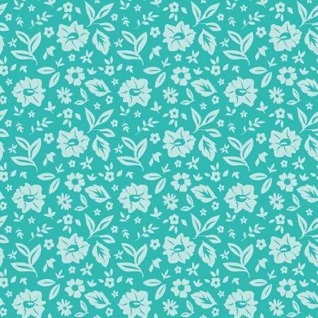 Rhapsody Meadow Teal By Sedef Imer for Riley Blake, C8412-Teal