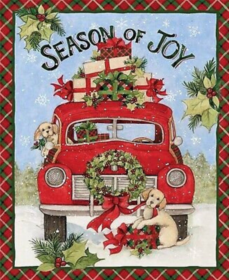 Season of Joy Panel by Susan Winget for Springs Creative