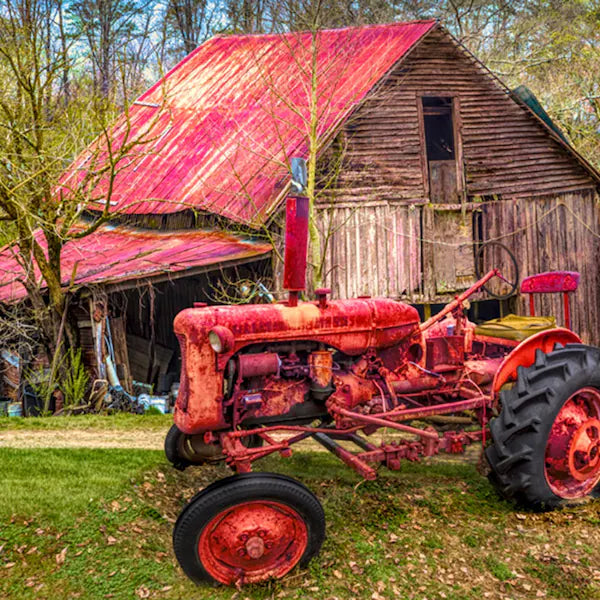 Vintage At The Farm Digital Panel by David Textiles AL38089C2