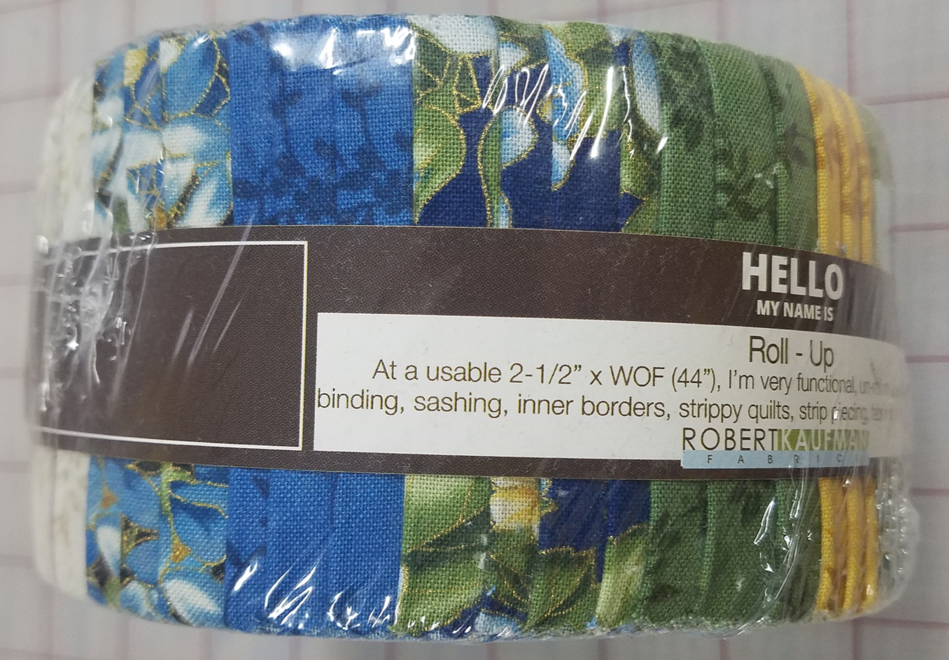 Blue Metallic Roll Up